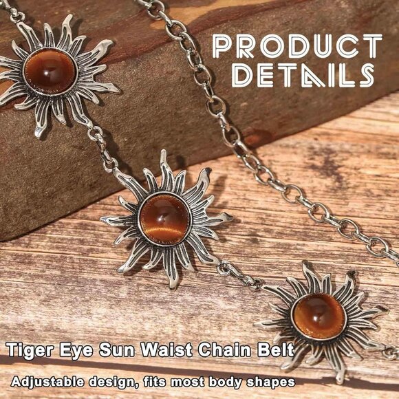 Sun Belt Body Chain Adjustable Belly Bracelet for Women Festival Beach Wear - Picture 3 of 6